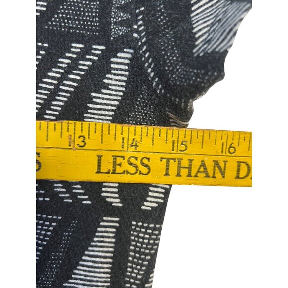 Aeropostale Women's Medium Black & White Geometric  Boho Fit & Flare Mini Dress - Picture 15 of 16